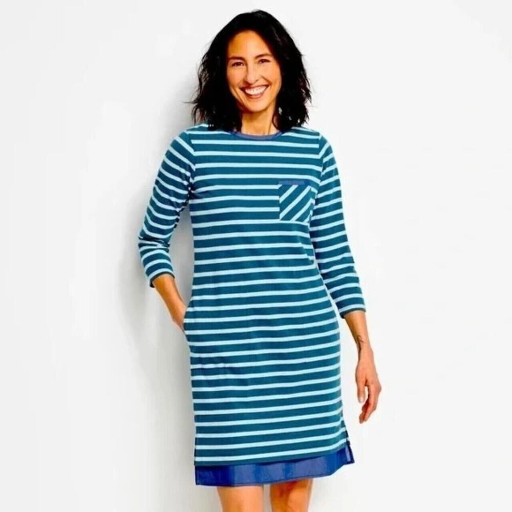 Orvis Dress Womens Size S Nautical Travel Preppy Coastal Beachy Resort Wear